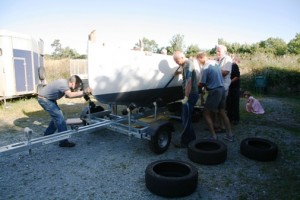 Lift onto trailer - July 2014