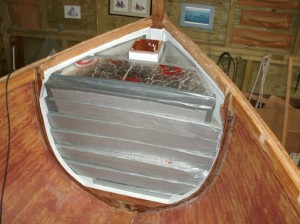 Nov 2014 - Bow compartment filled with foam buoyancy